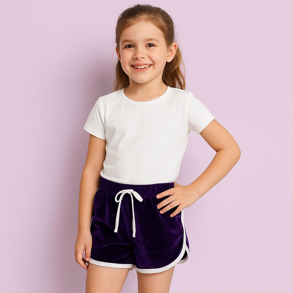 Girls Shorts 100% Cotton Dance Sports Summer Hot Short Lightweight Pants 2-13 - Picture 130 of 138