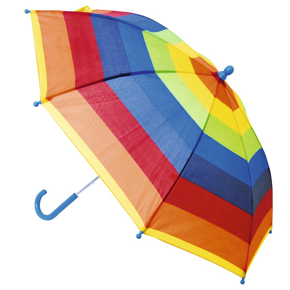 A2Z 4 Kids Girl Pink Stripes Auto Lightweight Parasol Umbrella Waterproof Brolly - Picture 8 of 9