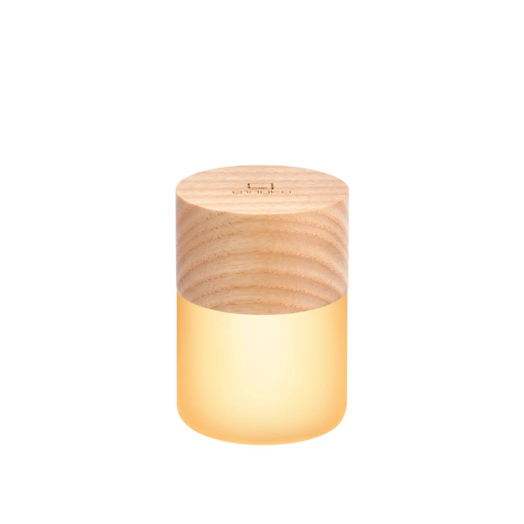 Colour Changing LED Desk Light Natural Wood RGB Gingko Mini Lemelia Lamp - Picture 24 of 28