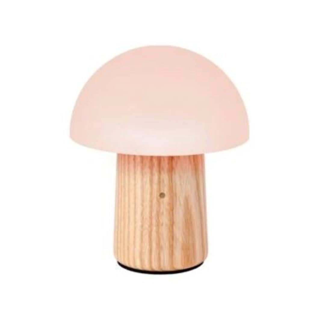 Mushroom LED Desk Lamp Gingko Wooden Colour Changing USB Gingko Light