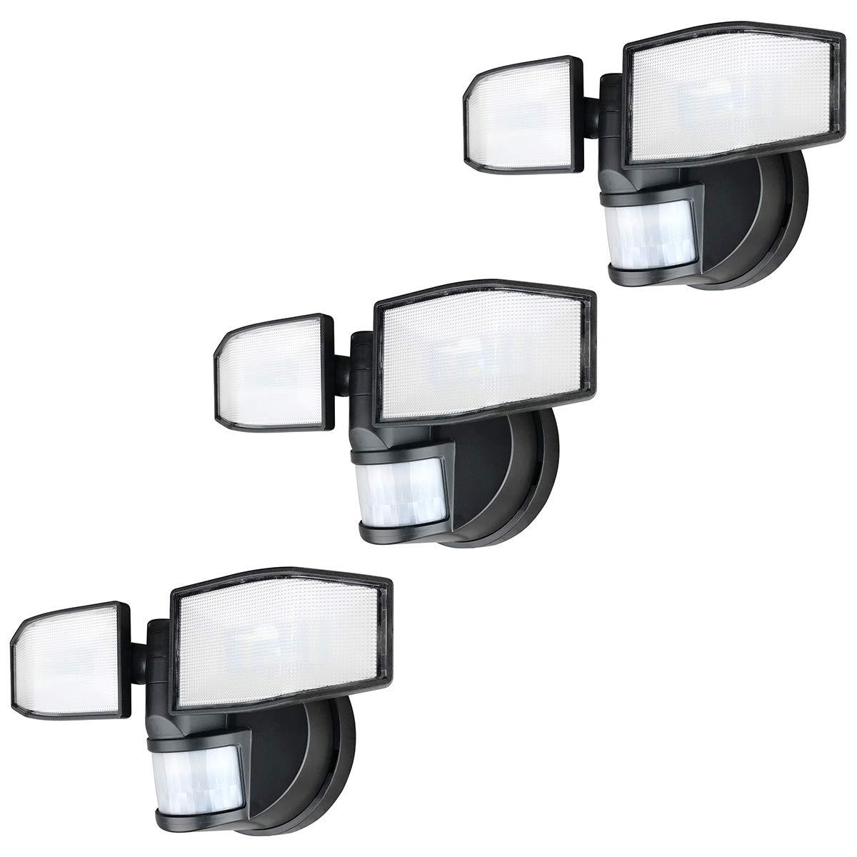 Lot de 3 Xtralite NiteSafe X2 Twin DEL Projecteur Sans Fil Capteur Mouvement Lumière