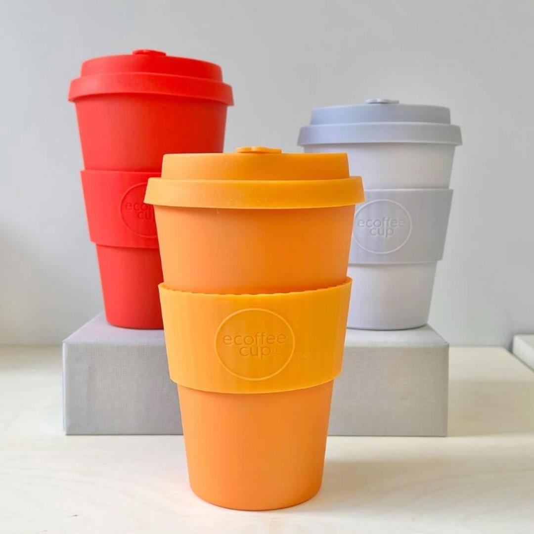 Ecoffee Cup Reusable Eco-Friendly Plant Based Coffee Cups 8oz - 14oz - Picture 8 of 164