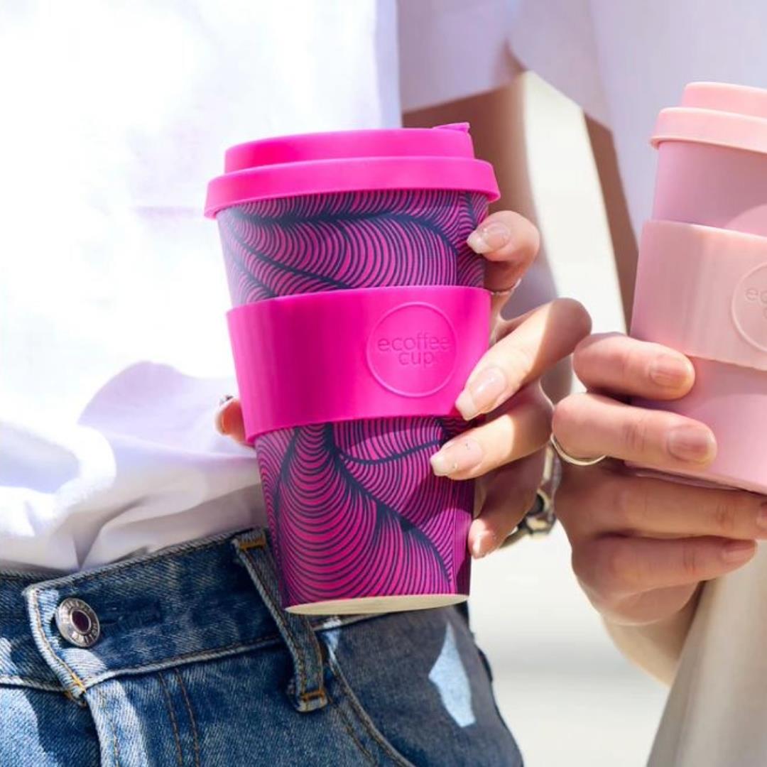 Ecoffee Cup Reusable Eco-Friendly Plant Based Coffee Cups 8oz - 14oz - Picture 103 of 164