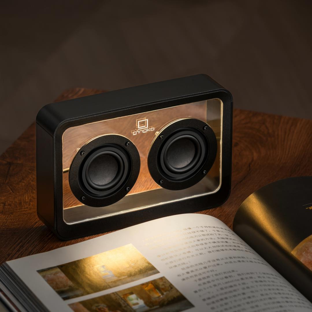 Enceinte Bluetooth Lumière LED Gingko Mage Lumière LED Transparente Rechargeable 16cm - Photo 17 sur 33