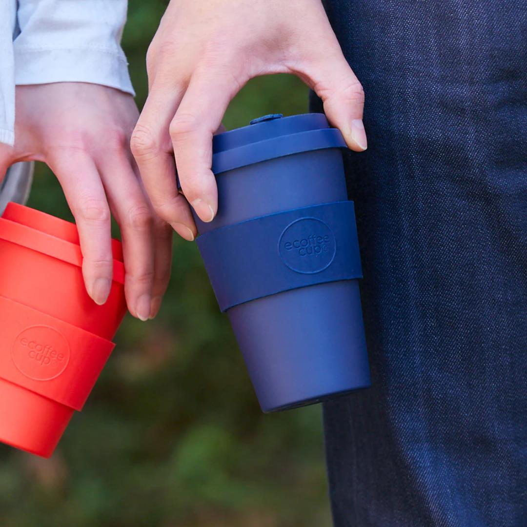 Ecoffee Cup Reusable Eco-Friendly Plant Based Coffee Cups 8oz - 14oz - Picture 42 of 164