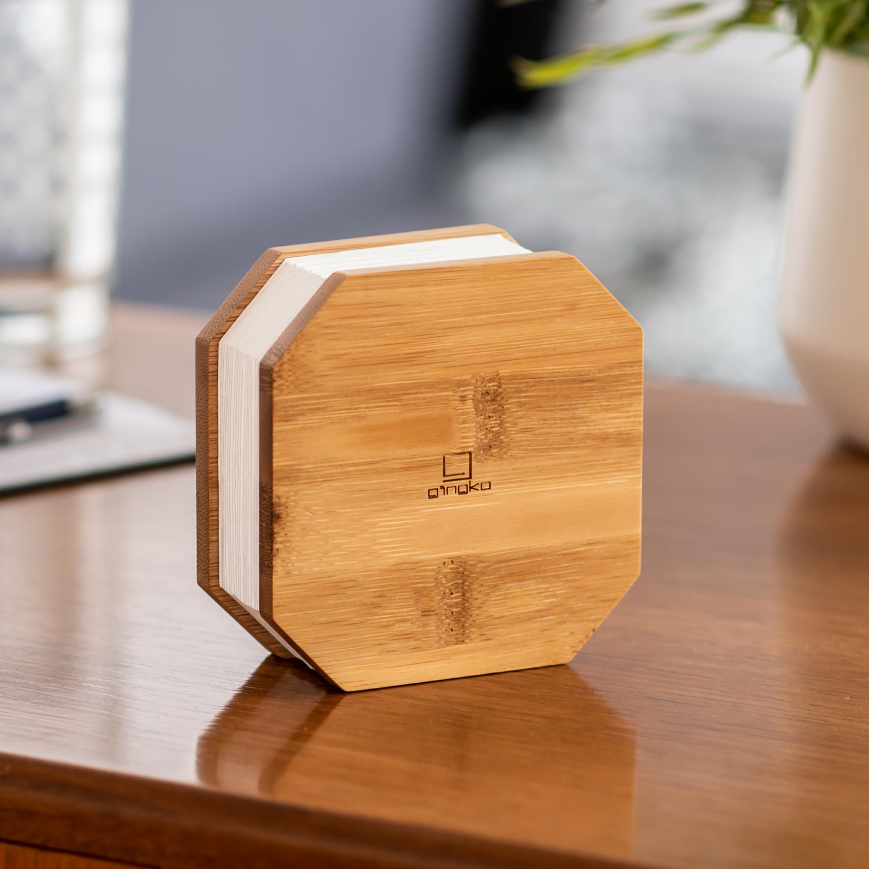 Accordion LED Light Desk Lamp Rechargeable Via USB Gingko Natural Wood / Velvet - Picture 13 of 57