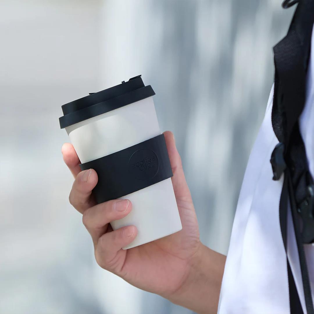 Ecoffee Cup Reusable Eco-Friendly Plant Based Coffee Cups 8oz - 14oz - Picture 20 of 164