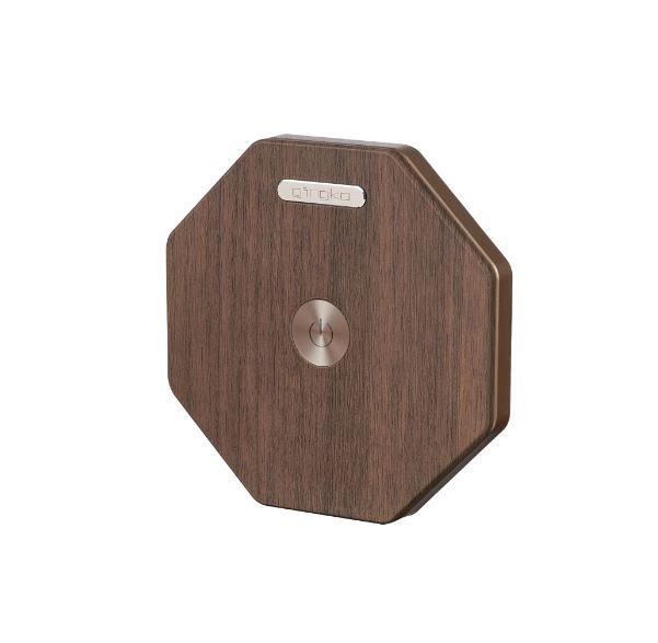LED Desk Lamp Hexagon Twist Light Natural Wood Tyvek Paper Rechargeable 12cm - Picture 15 of 21