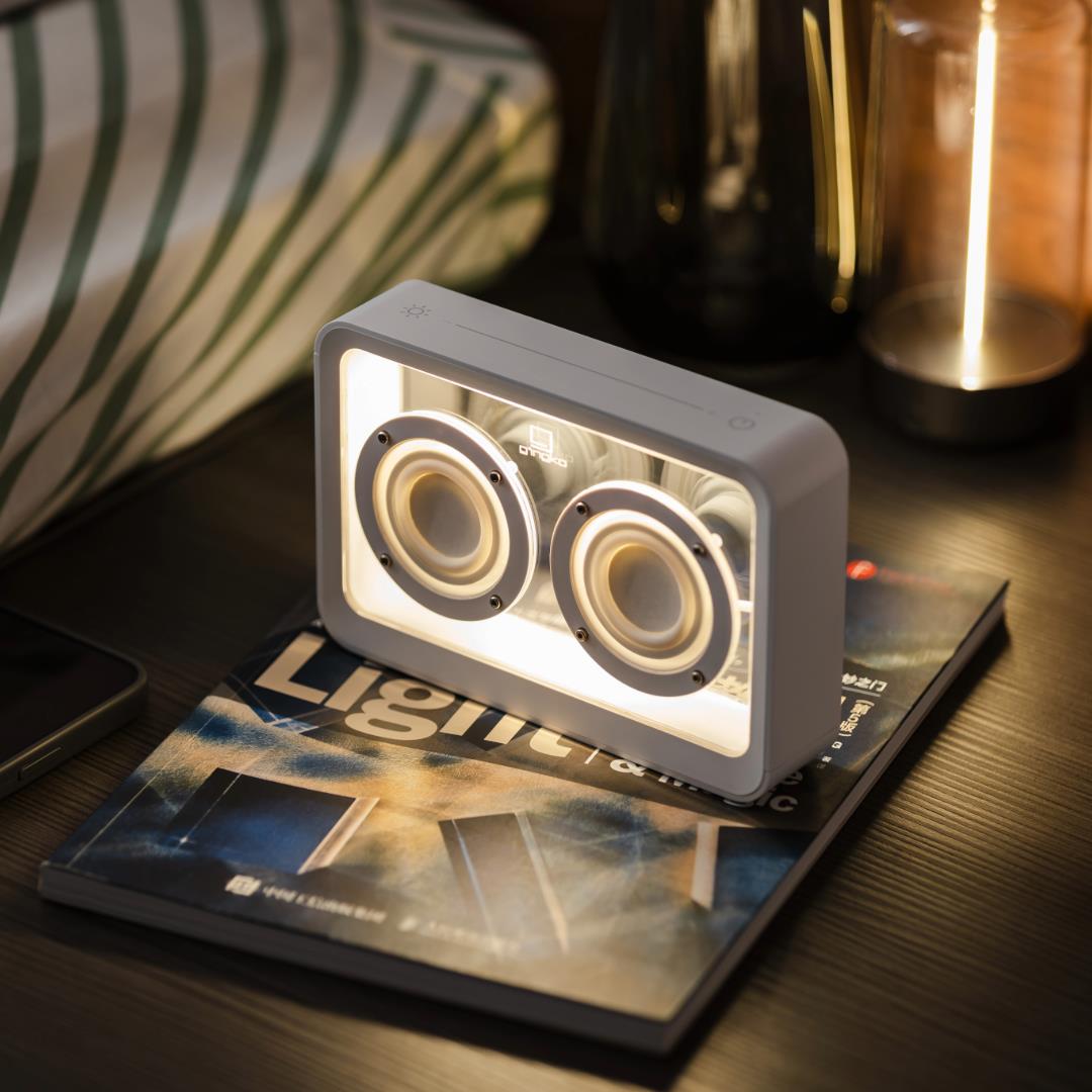 Enceinte Bluetooth Lumière LED Gingko Mage Lumière LED Transparente Rechargeable 16cm - Photo 33 sur 33