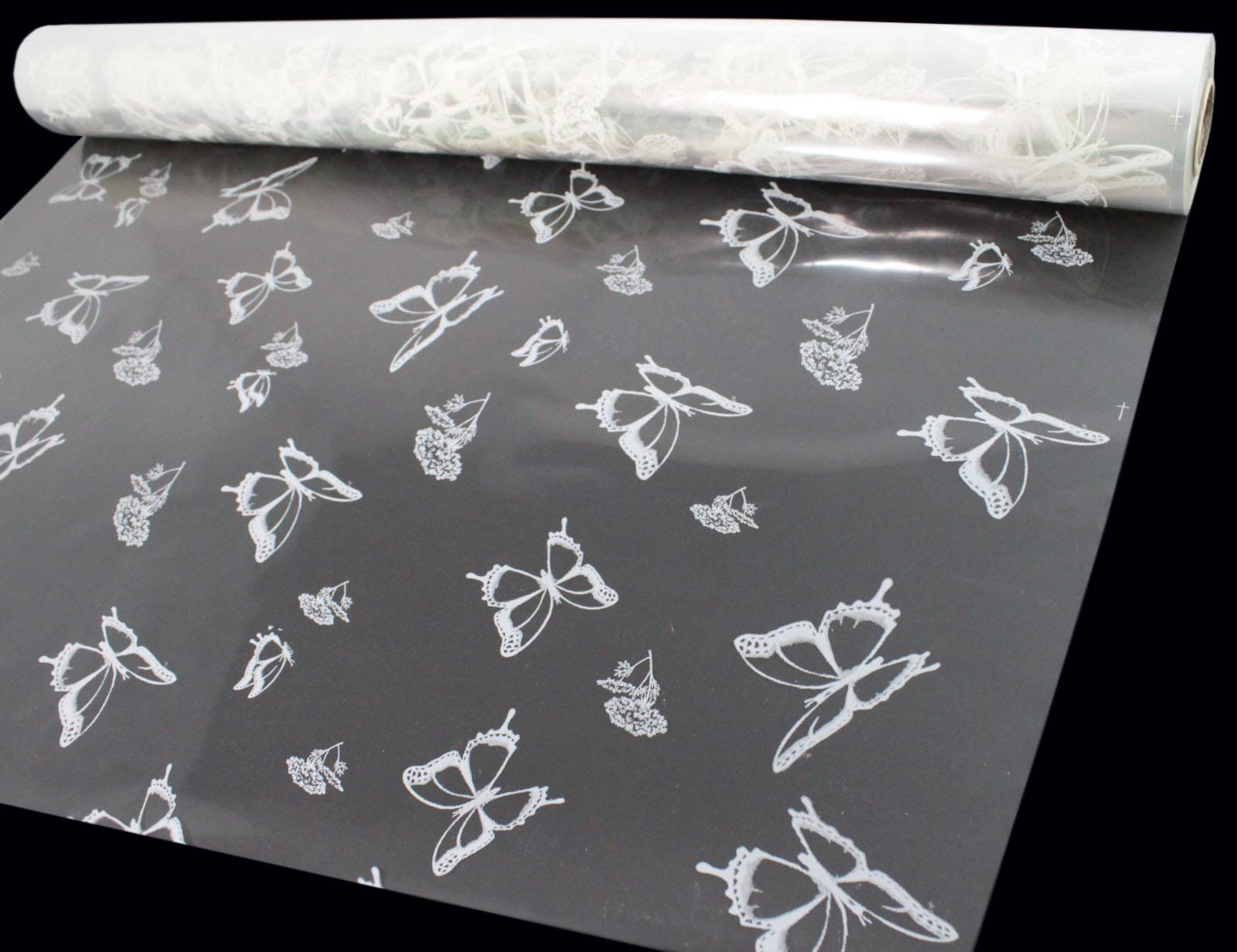 5m, 10m, 20m, 50m, 100m Butterfly Florist Cellophane Roll Film Hamper Gift Wrap - Picture 21 of 21