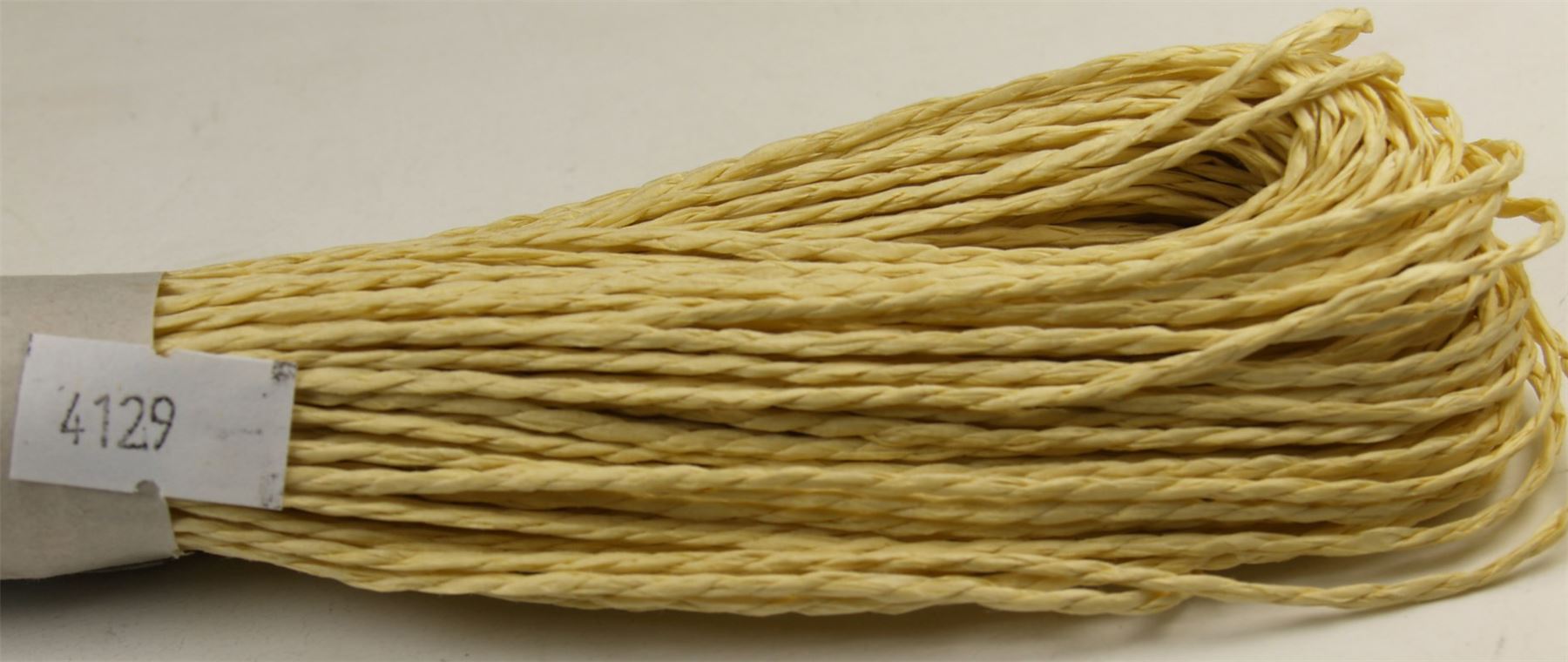 50m Decotative Paper Cord Natural (Cream), Olive, Cream, Black - Picture 4 of 5