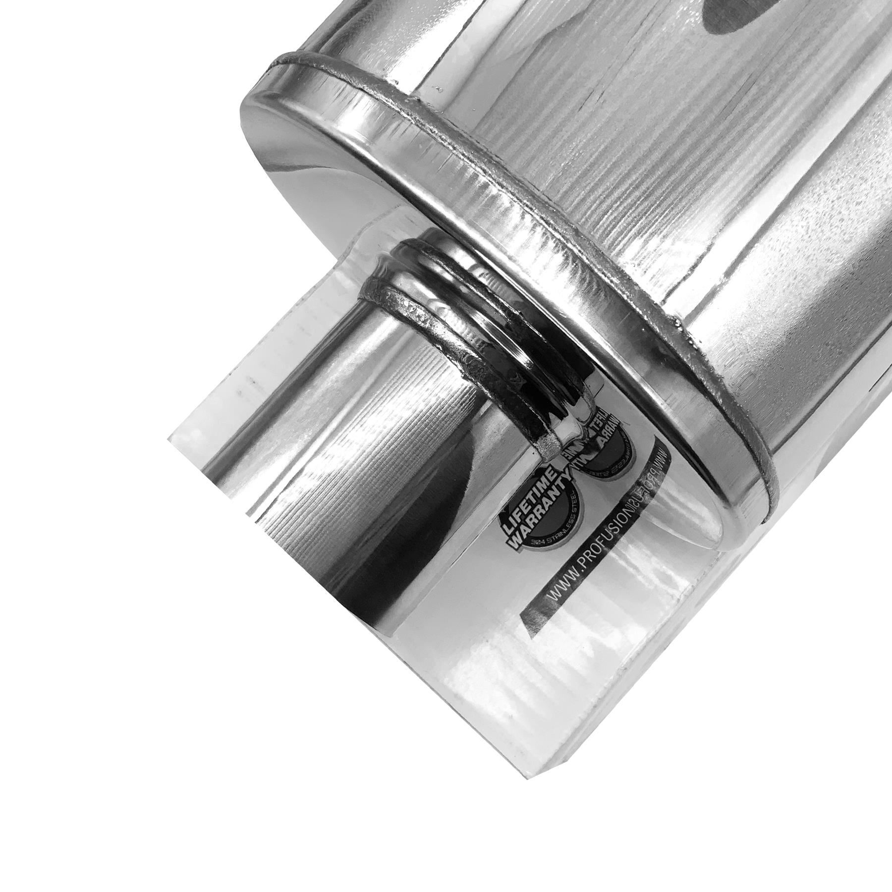 Exhaust Muffler Free Flowing Silencer High Performance Resonator Stainless Steel - Picture 19 of 22