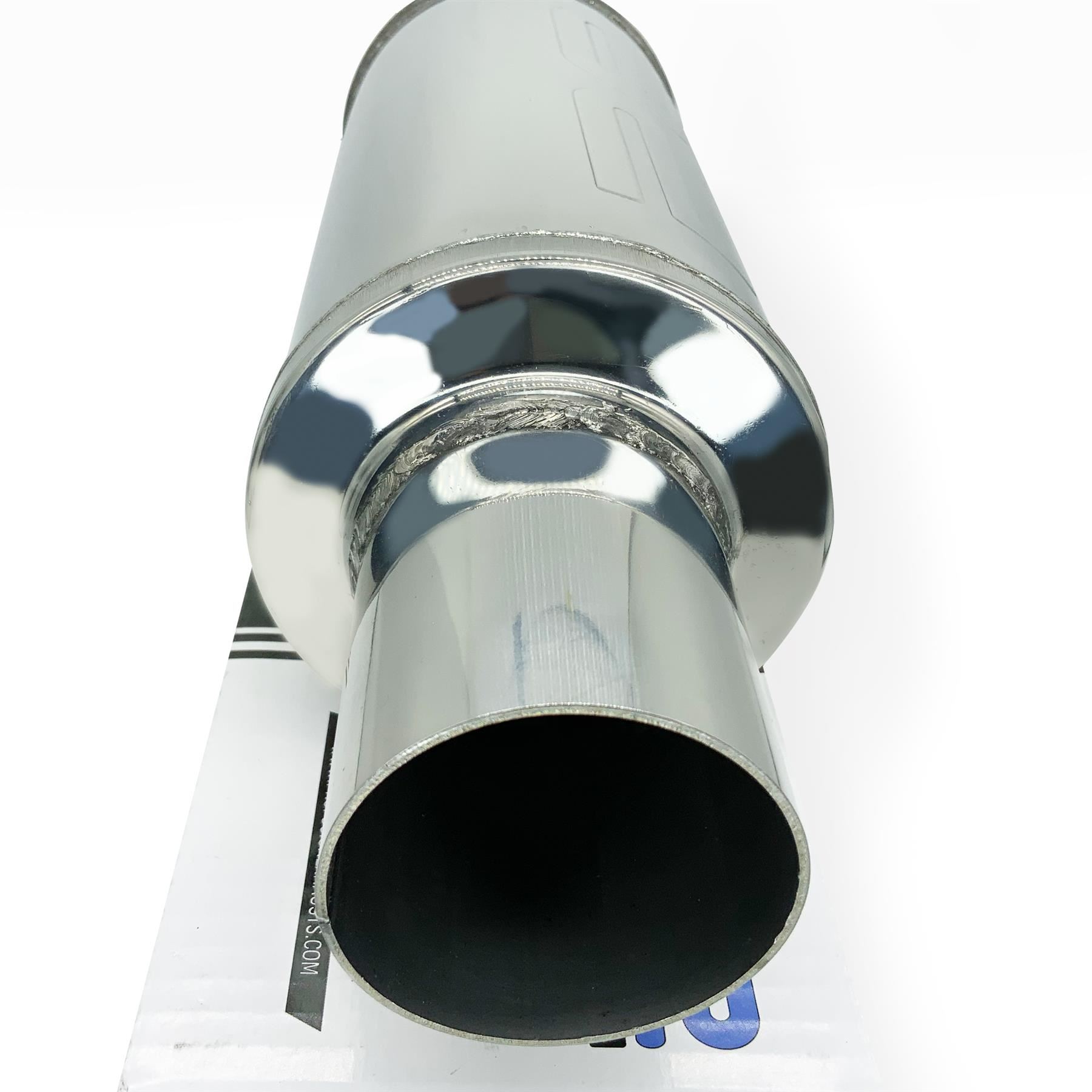 Exhaust Muffler Free Flowing Silencer High Performance Resonator Stainless Steel - Picture 8 of 22