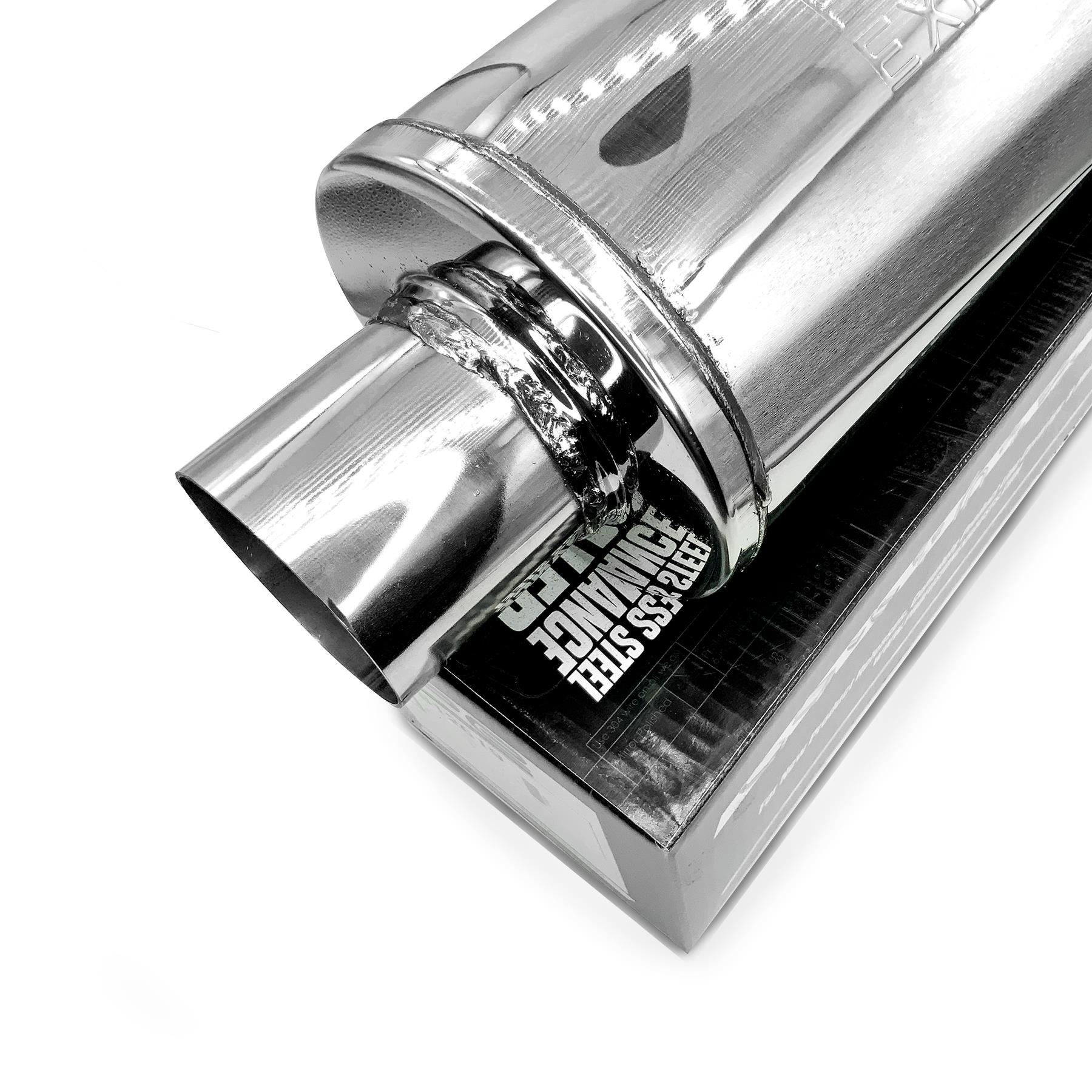 Exhaust Muffler Free Flowing Silencer High Performance Resonator Stainless Steel - Picture 17 of 22