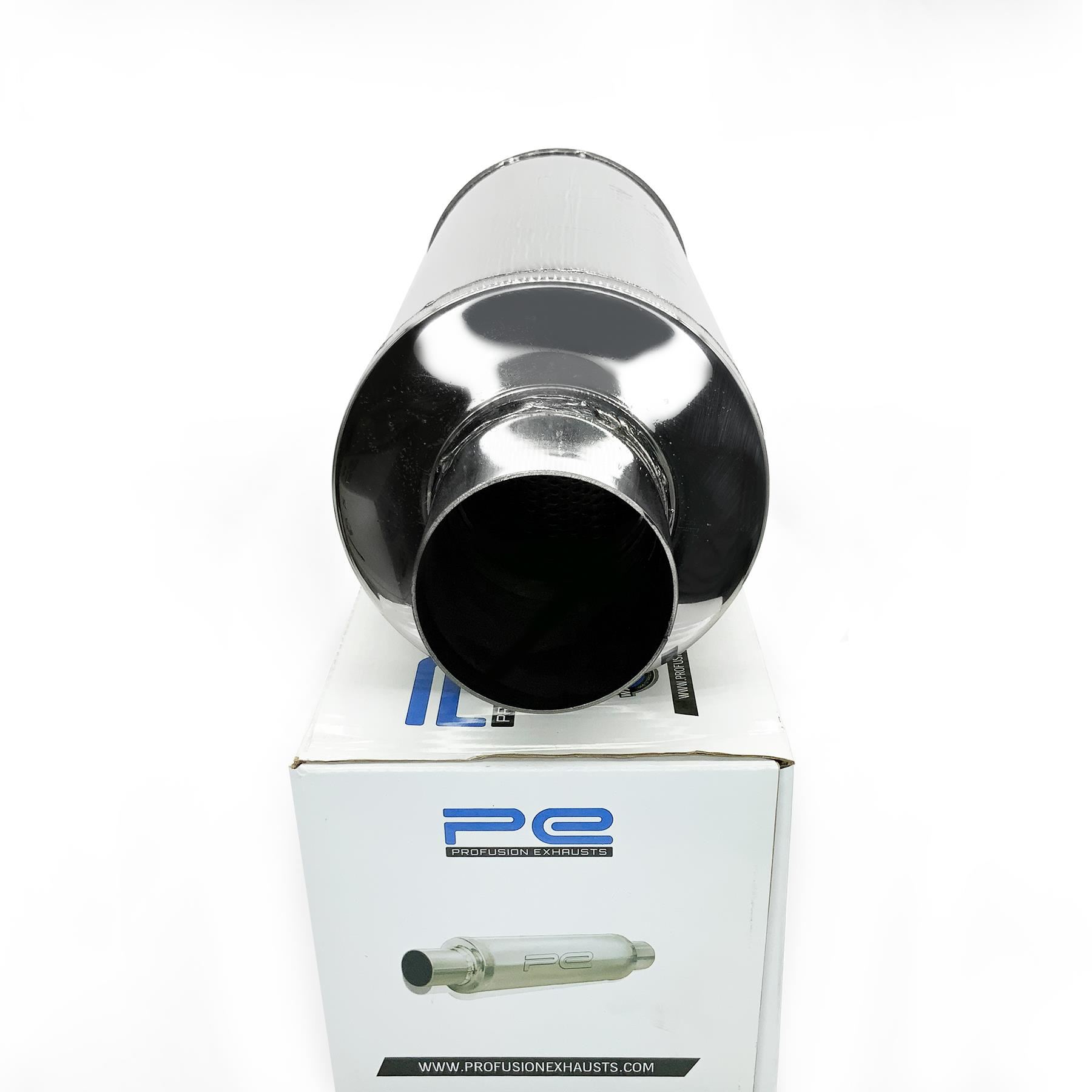 Exhaust Muffler Free Flowing Silencer High Performance Resonator Stainless Steel - Picture 15 of 22
