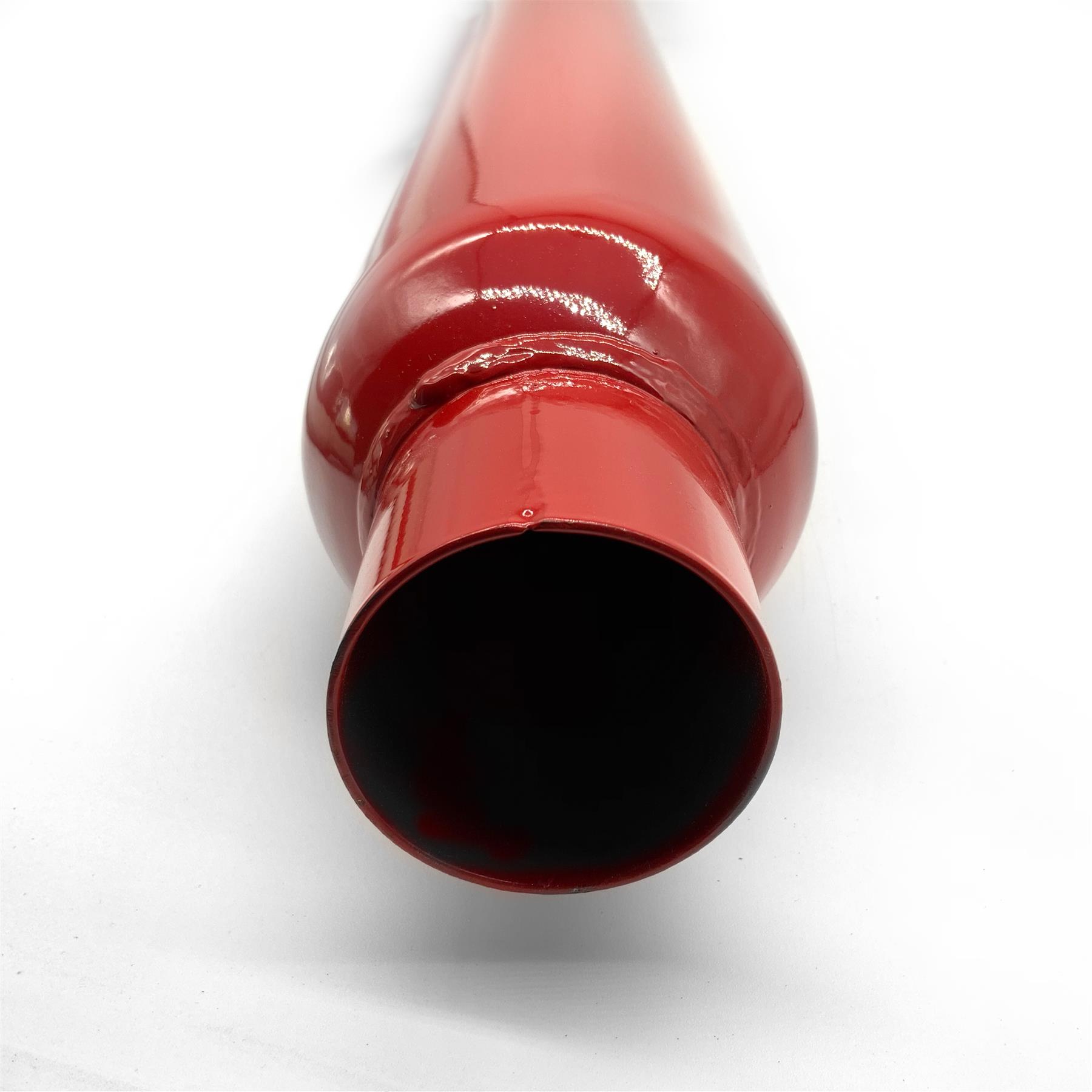 Universal Glass Pack Exhaust Pro Bomb Muffler In Cherry Red Or