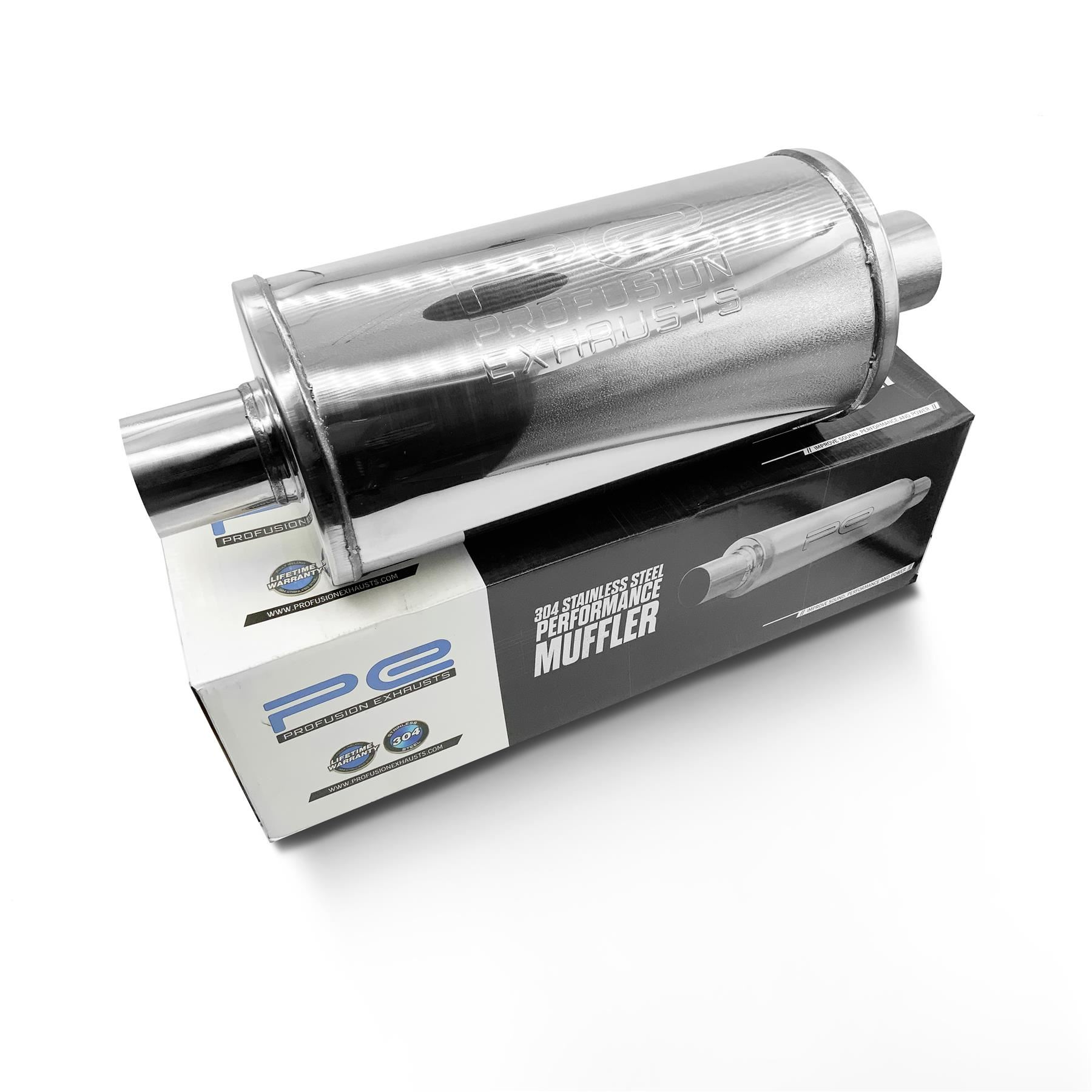 Exhaust Muffler Free Flowing Silencer High Performance Resonator Stainless Steel - Picture 22 of 22