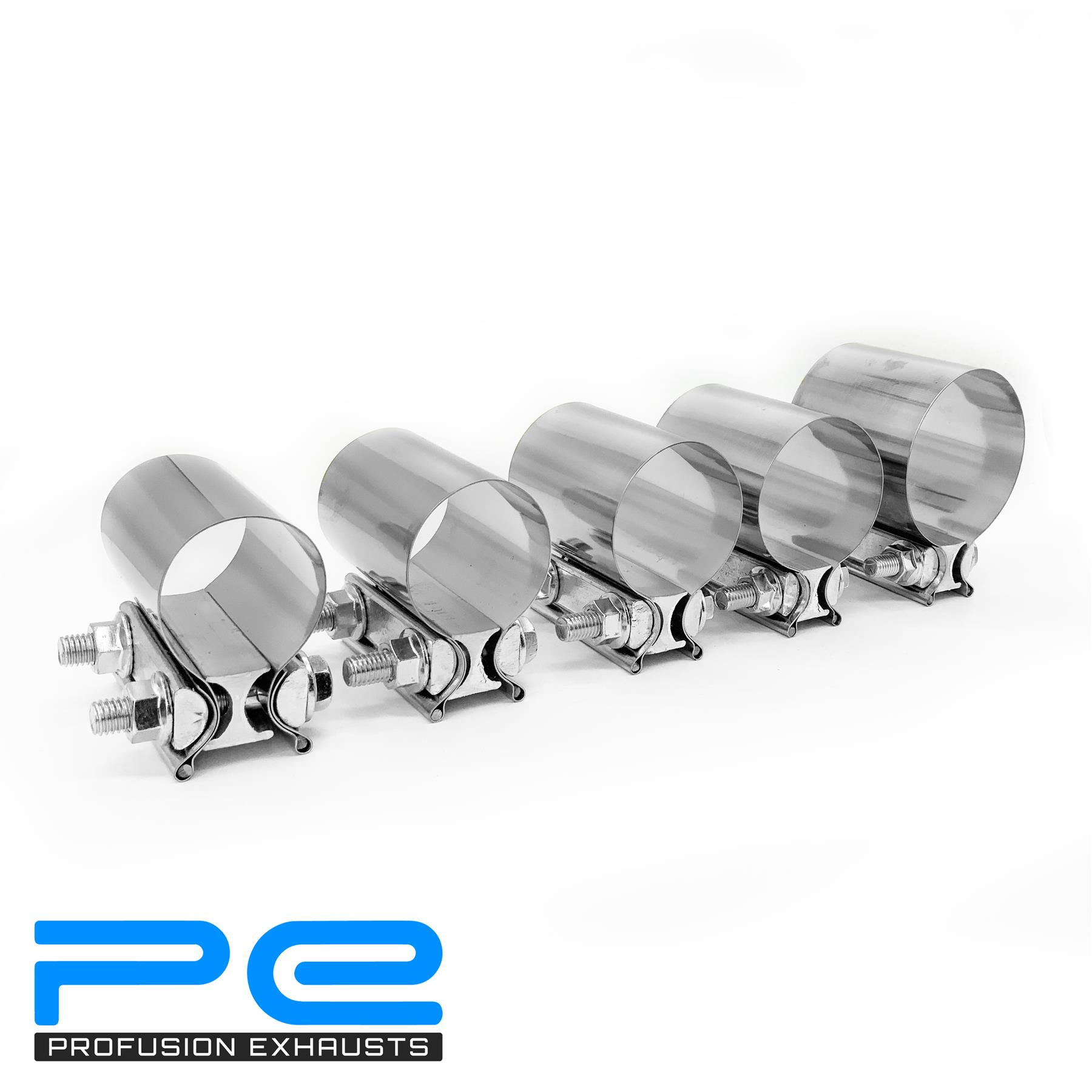 Exhaust Joint Band Clamp 1.75" 45mm 3" Inch Stainless Steel Butt Sleeve Clamp eBay