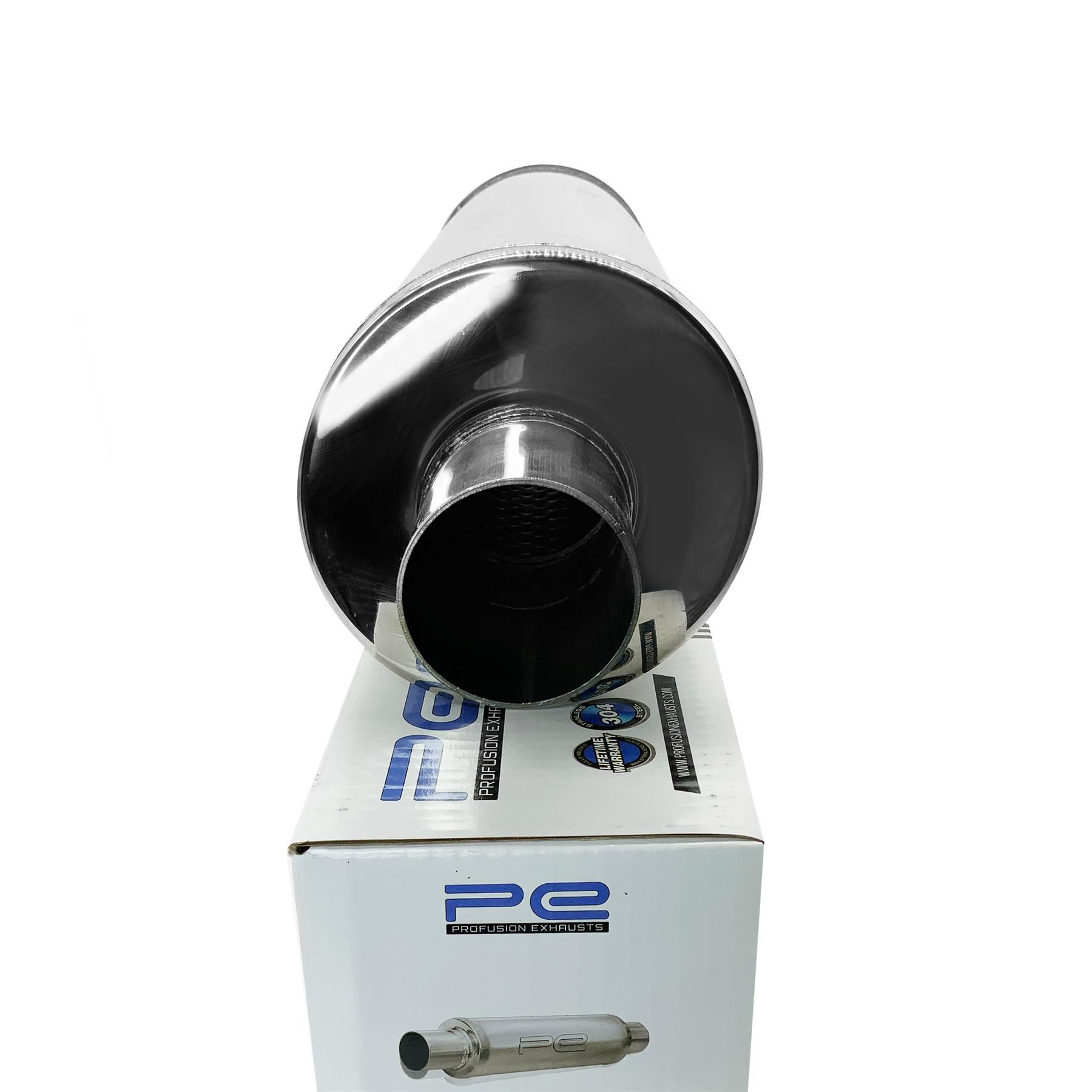 Exhaust Muffler Free Flowing Silencer High Performance Resonator Stainless Steel - Picture 12 of 22