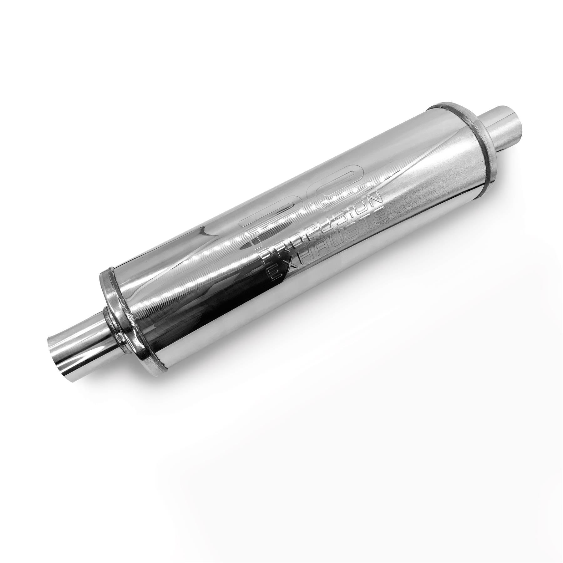 Exhaust Muffler Free Flowing Silencer High Performance Resonator Stainless Steel - Picture 11 of 22