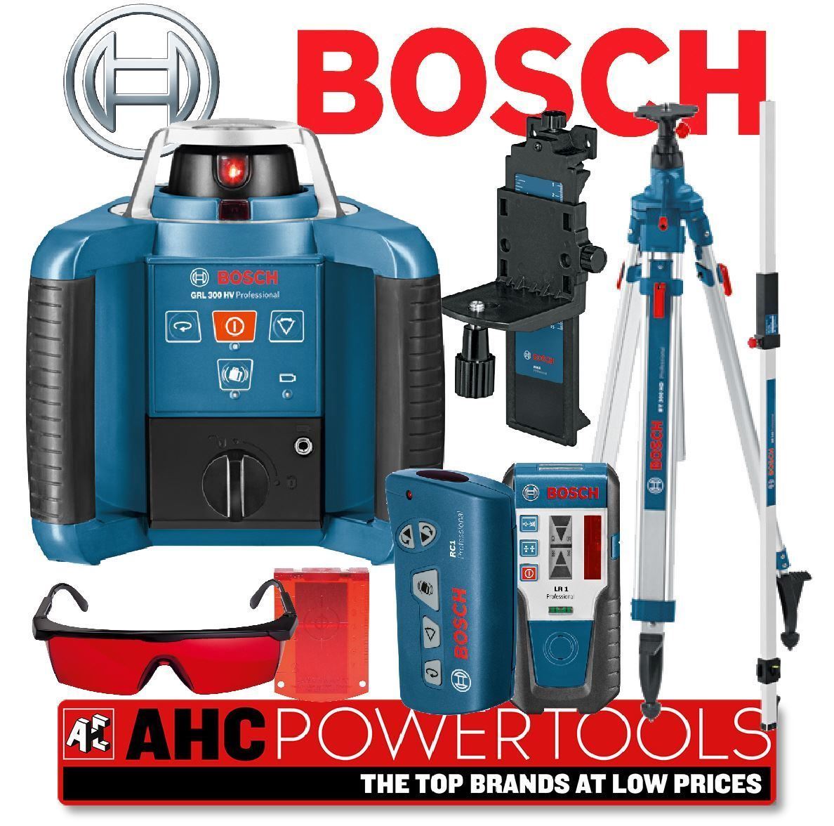 Bosch GRL 300 HV Pro Site Rotary Laser Level Kit GRL300 eBay