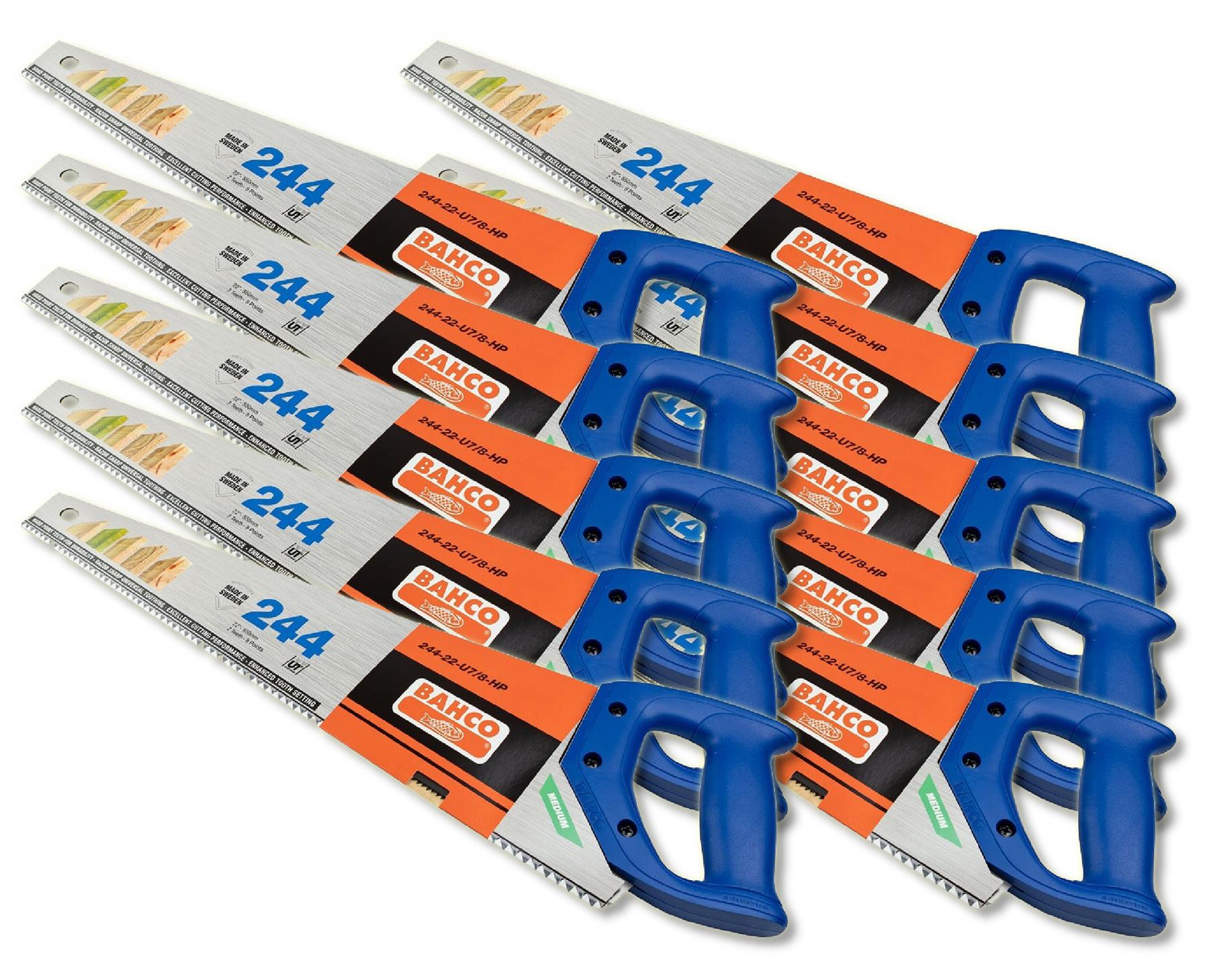 3 x Bahco 244-22-U7//8-HP 22/" Universal Tooth Hardpoint Handsaw
