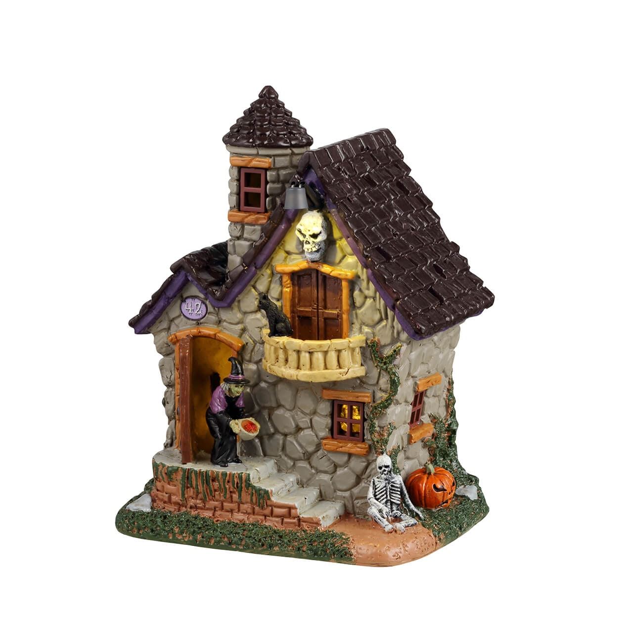 Lemax Spooky Town Halloween Village Witchs Treats with Creepy Black Cat 44362 - Bild 1 von 4