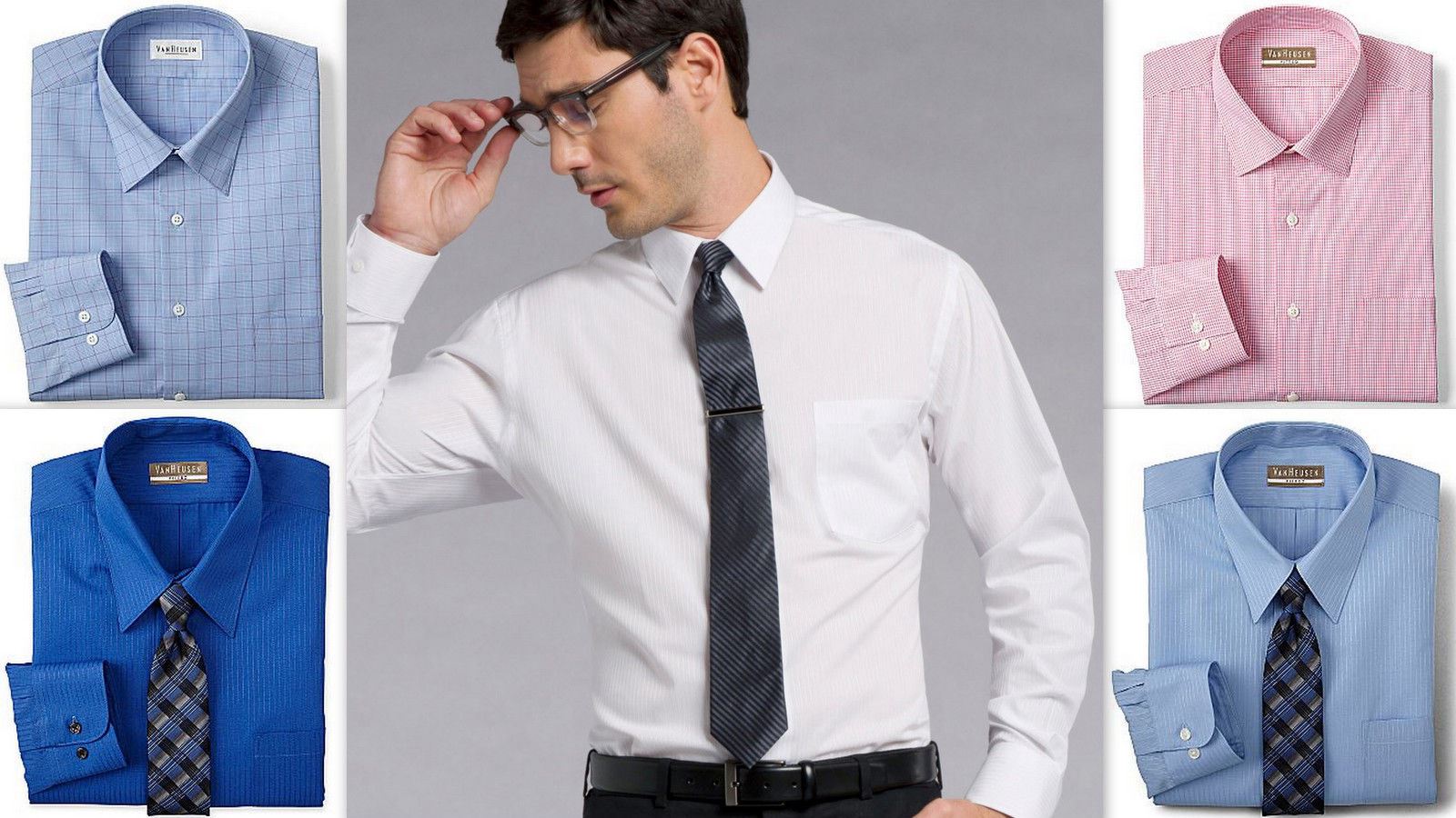 van heusen business custom fit shirts