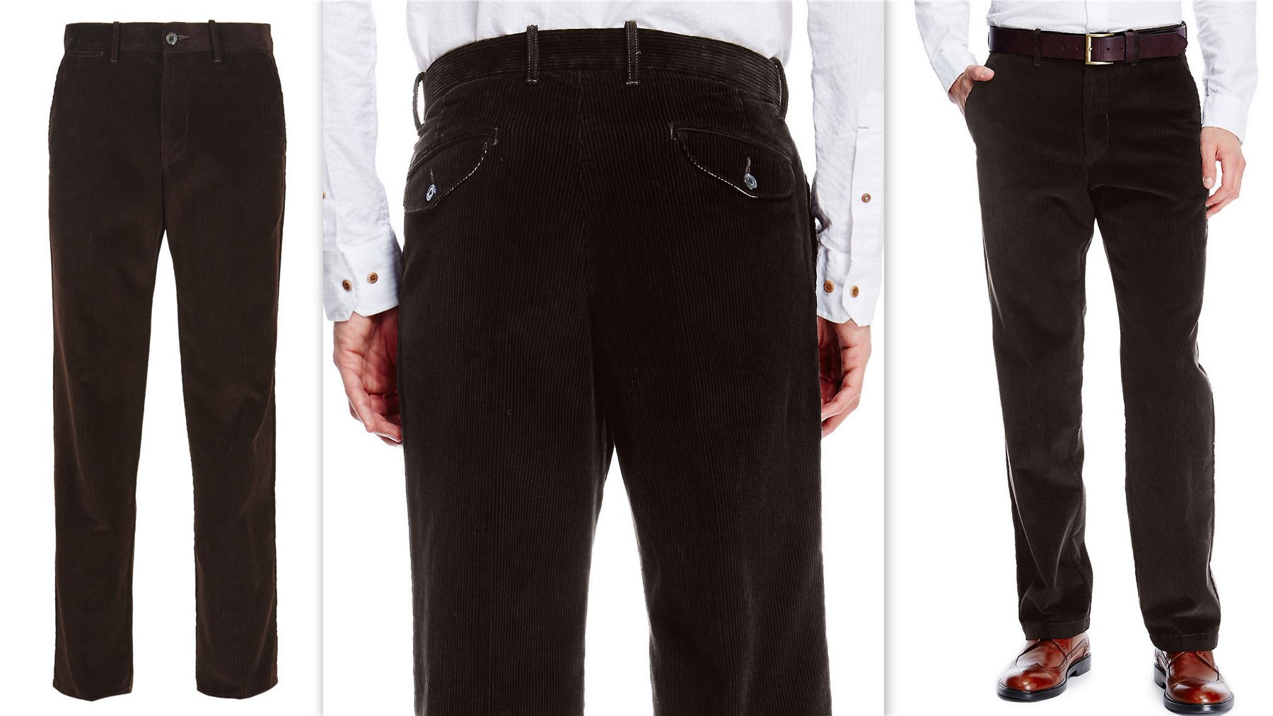 Hombre Pantalón De Pana Algodón Corte Clásico Jumbo Grueso Cordones Hombre Pantalón De Pana Algodón Corte Clásico Jumbo Grueso Cordones