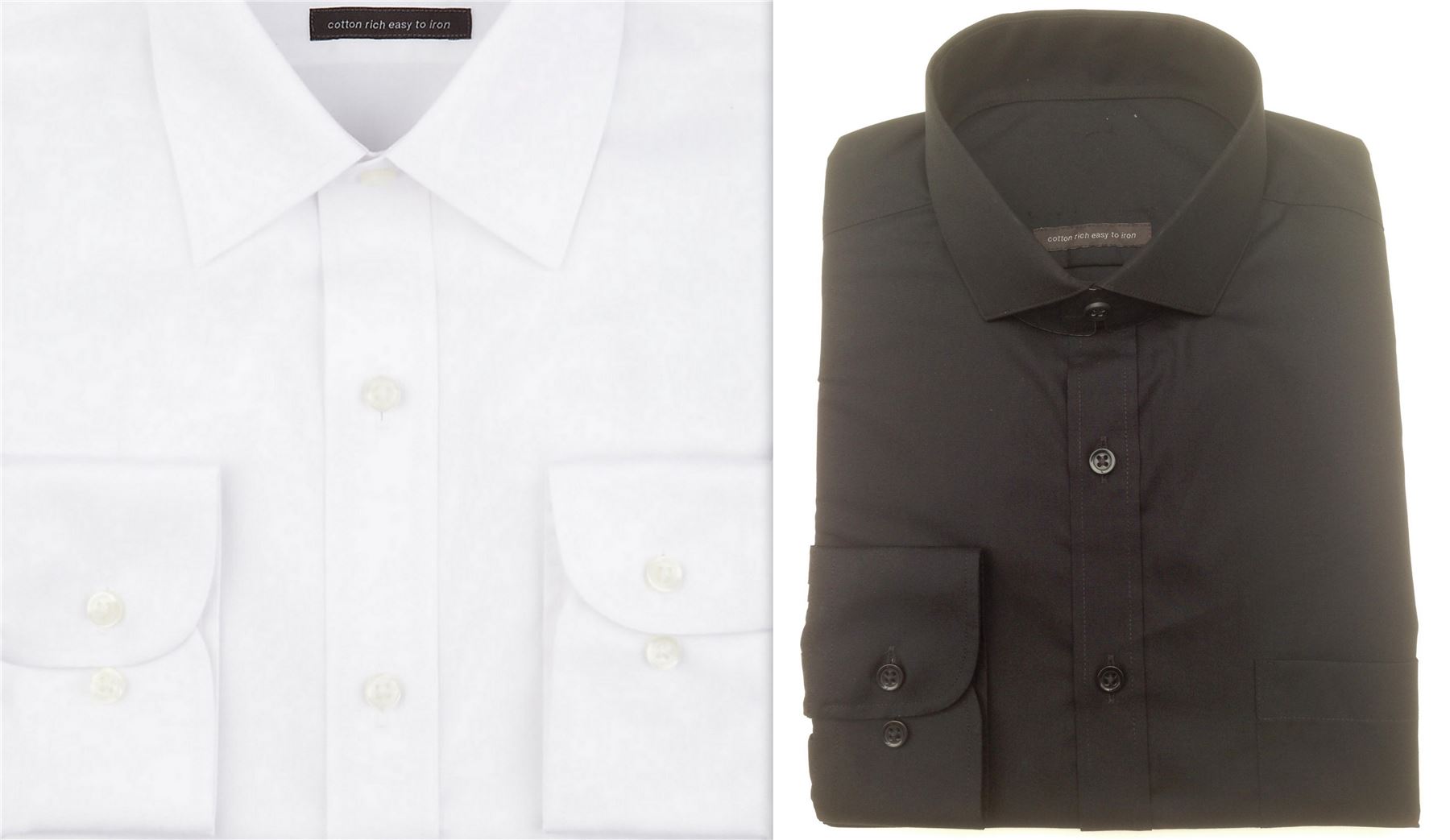 Mens Shirt Geoffrey Beene Regular Fit Cotton Rich Easycare Long Sleeve