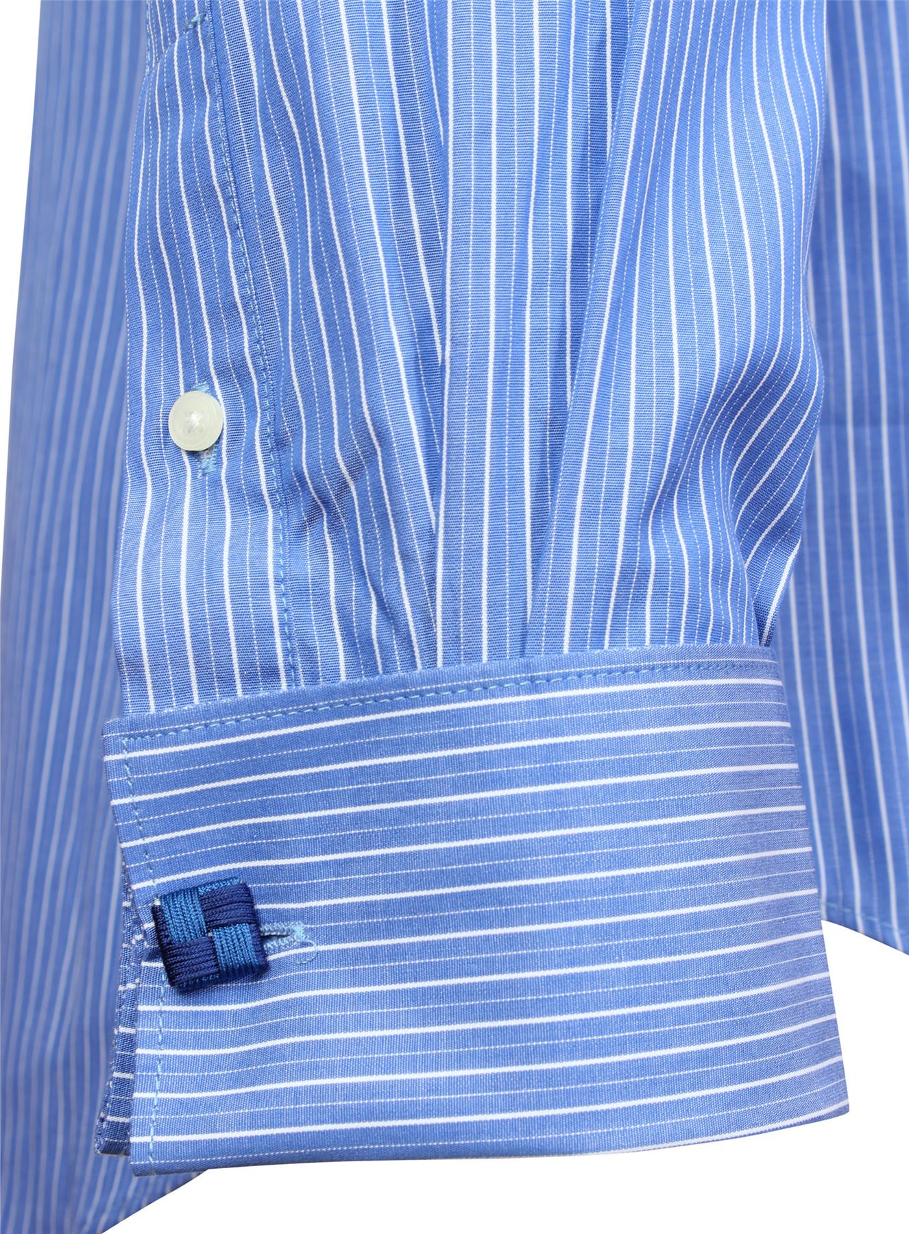 Camisa para hombre Invictus ajustado Atlético Body Fit easycare algodón puño doble