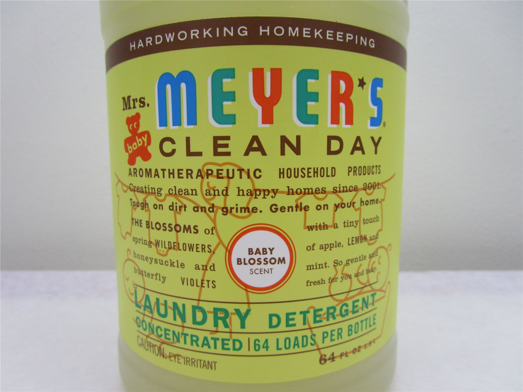 MRS. MEYER'S Clean Day Laundry Detergent, 64 oz Baby Blossom 808124175112 eBay