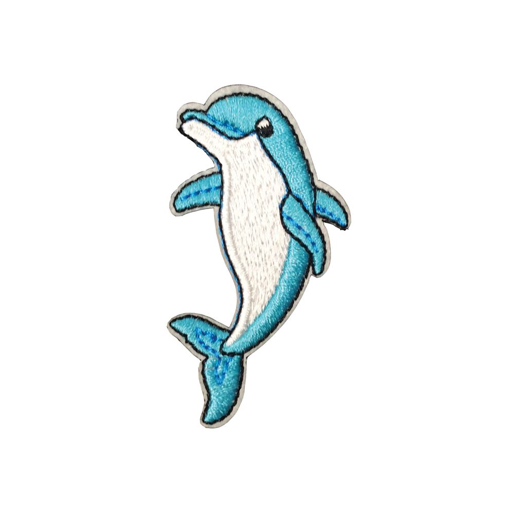 patch applique embroidered dolphin applique embroidery iron on clothings
