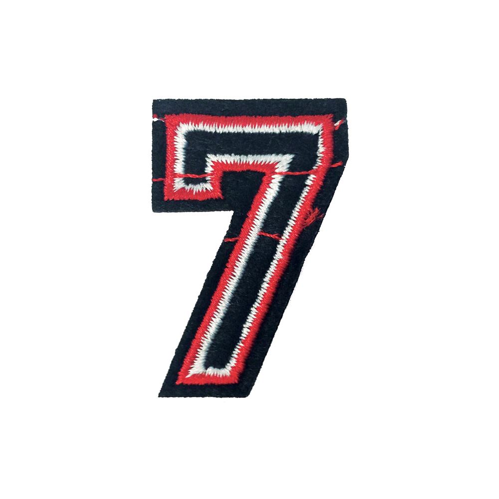 Black And Red Number One Embroidery Applique Patch Sew Iron Badge Iron On