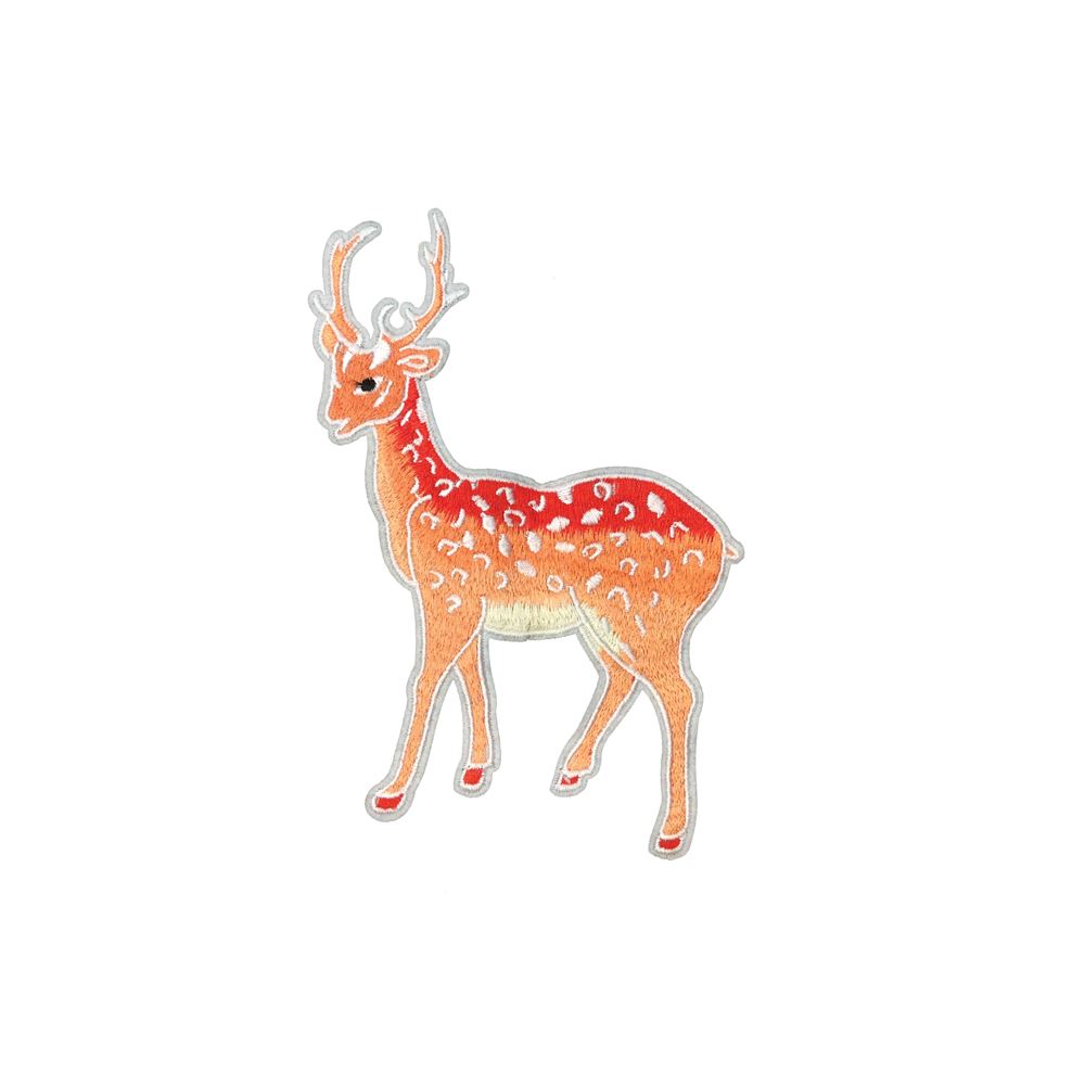 Deer Iron on Embroidery Applique Patch Sew Iron Badge
