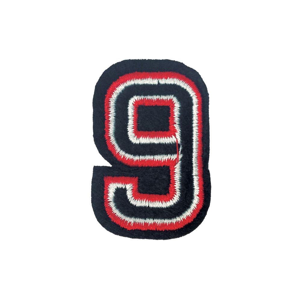 Black And Red Number One Embroidery Applique Patch Sew Iron Badge Iron On