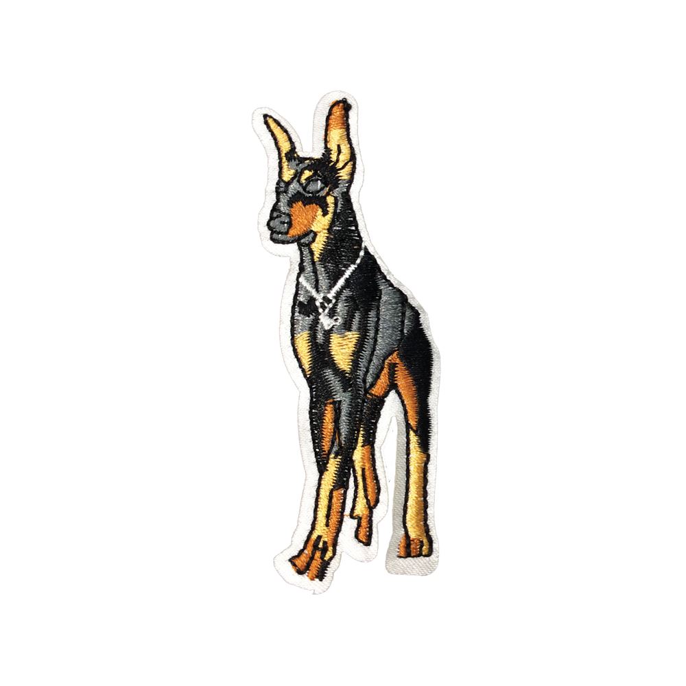 I LOVE MY DOBERMAN EMBROIDERED PATCH