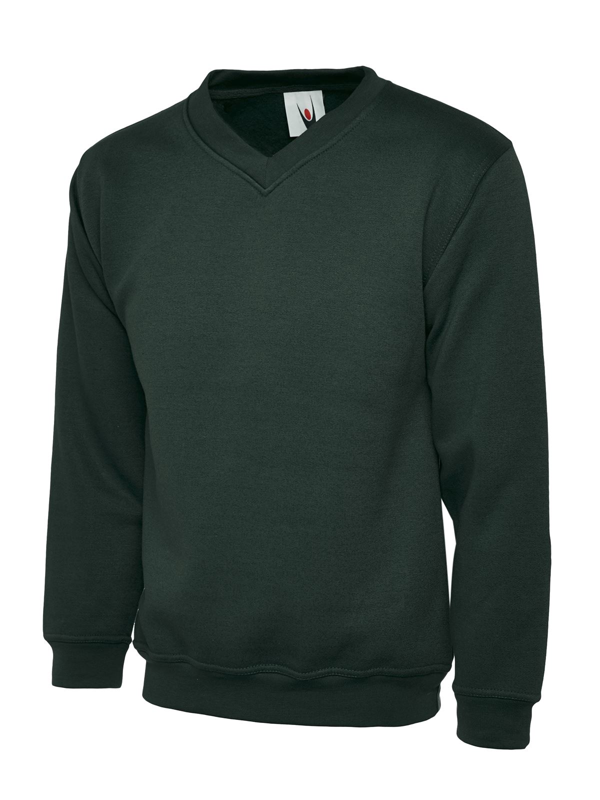 Uneek - Childrens V Neck Sweatshirt/Jumper - 50% Polyester 50% Cotton - Picture 5 of 12
