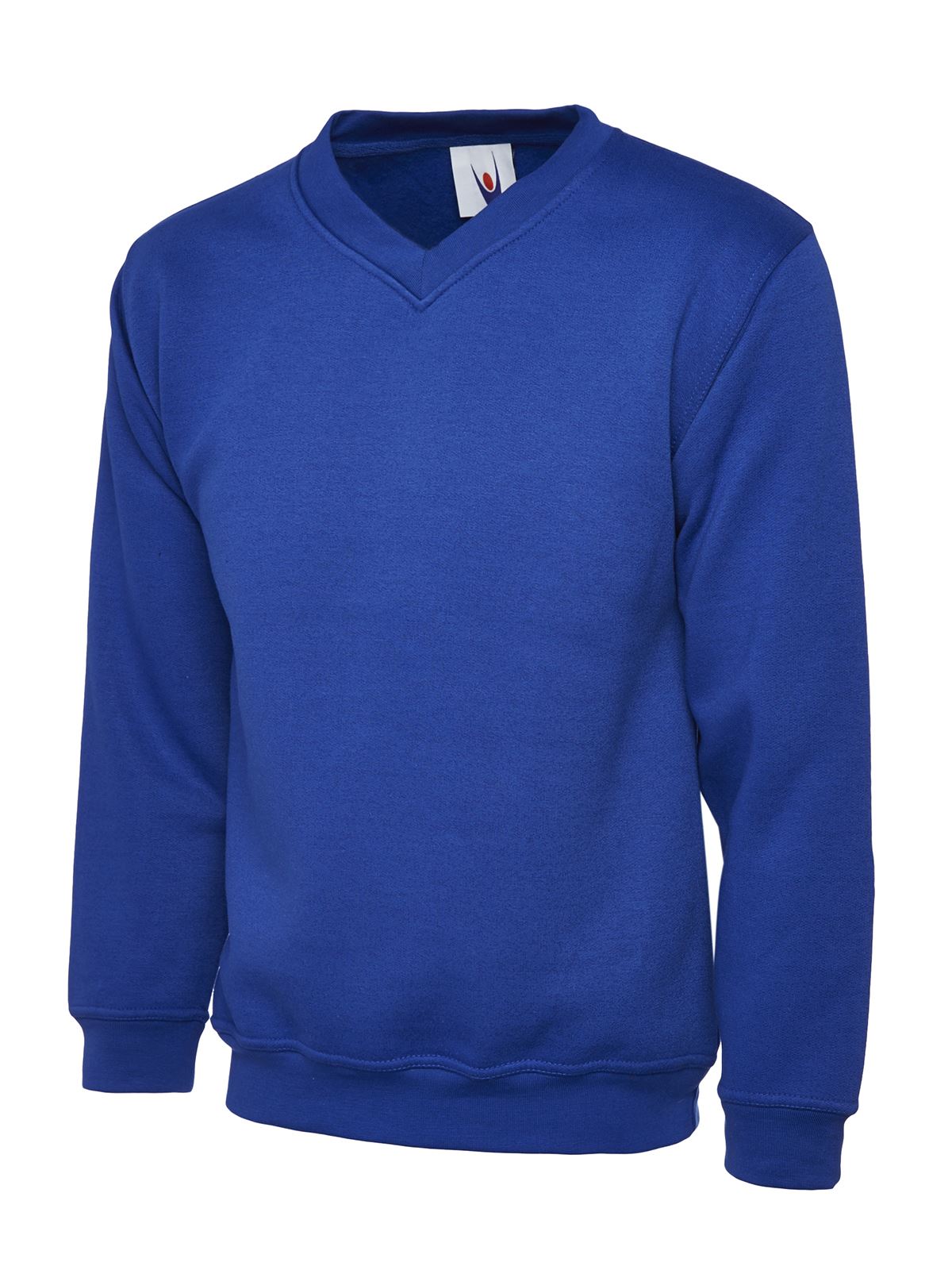 Uneek - Childrens V Neck Sweatshirt/Jumper - 50% Polyester 50% Cotton - Picture 11 of 12