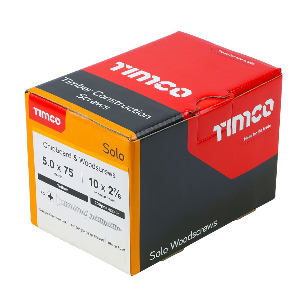Timco - Solo Chipboard & Wood Screws - PZ - Double Countersunk. Various Sizes - Picture 132 of 178