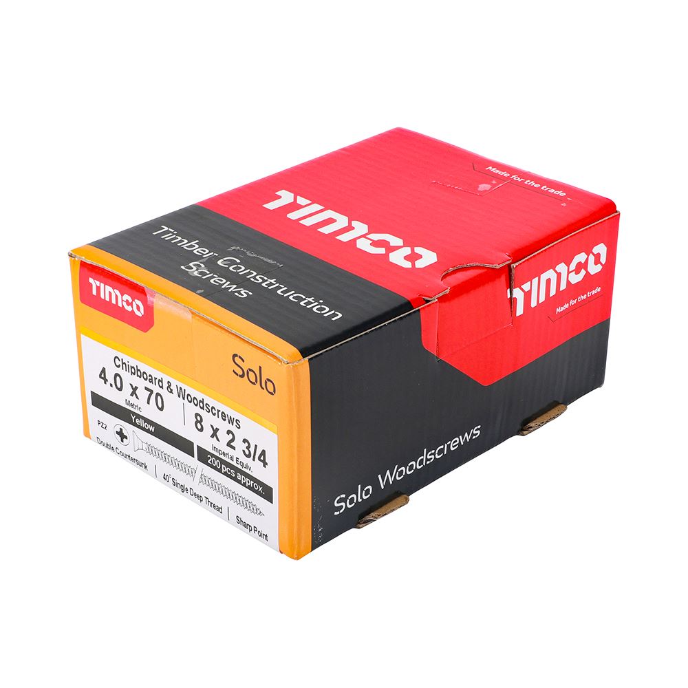 Timco - Solo Chipboard & Wood Screws - PZ - Double Countersunk. Various Sizes - Picture 77 of 178