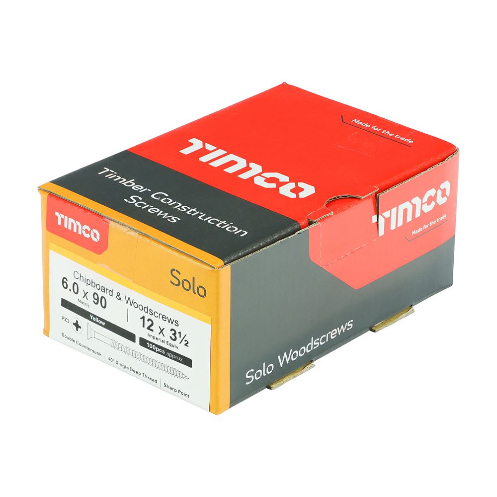 Timco - Solo Chipboard & Wood Screws - PZ - Double Countersunk. Various Sizes - Picture 162 of 178