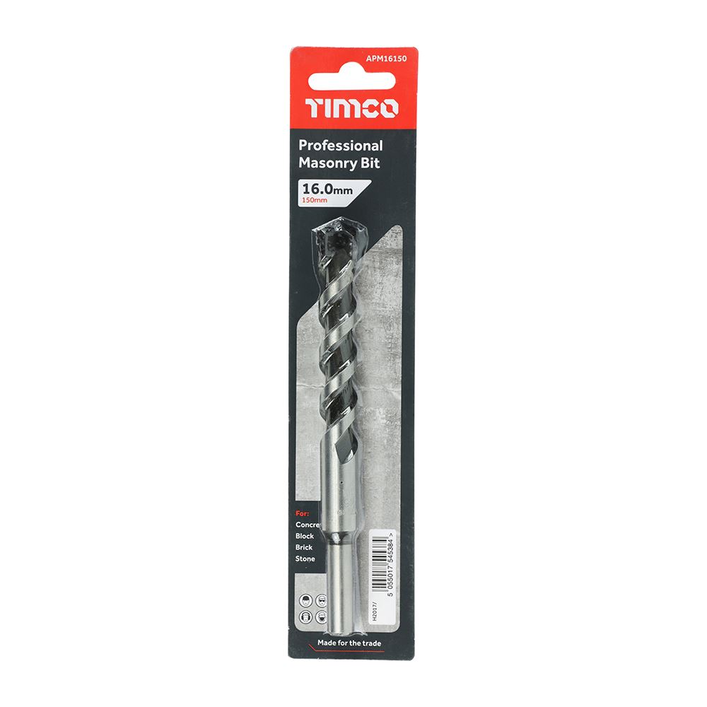 Timco - Premium Quality Professional Masonry Bit, Hardened Carbon Steel - 1 Each - Picture 64 of 75