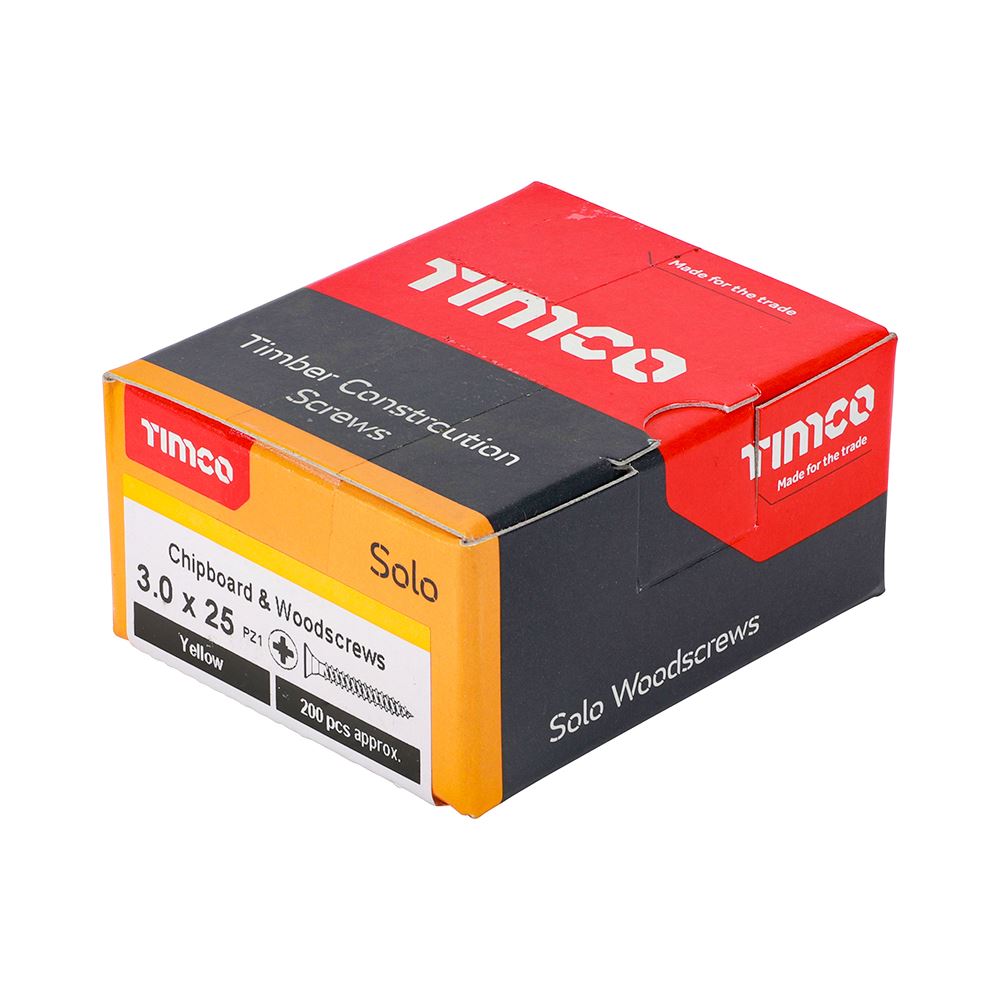 Timco - Solo Chipboard & Wood Screws - PZ - Double Countersunk. Various Sizes - Picture 15 of 178