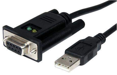 STARTECH 1-Port USB - Null Modem RS232 DB9 Serial DCE Adaptor Cable with FTDI 1m - Picture 1 of 1