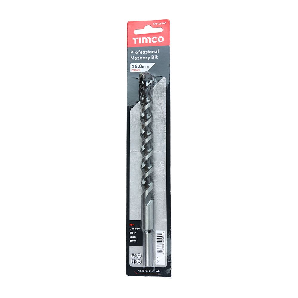 Timco - Premium Quality Professional Masonry Bit, Hardened Carbon Steel - 1 Each - Picture 66 of 75
