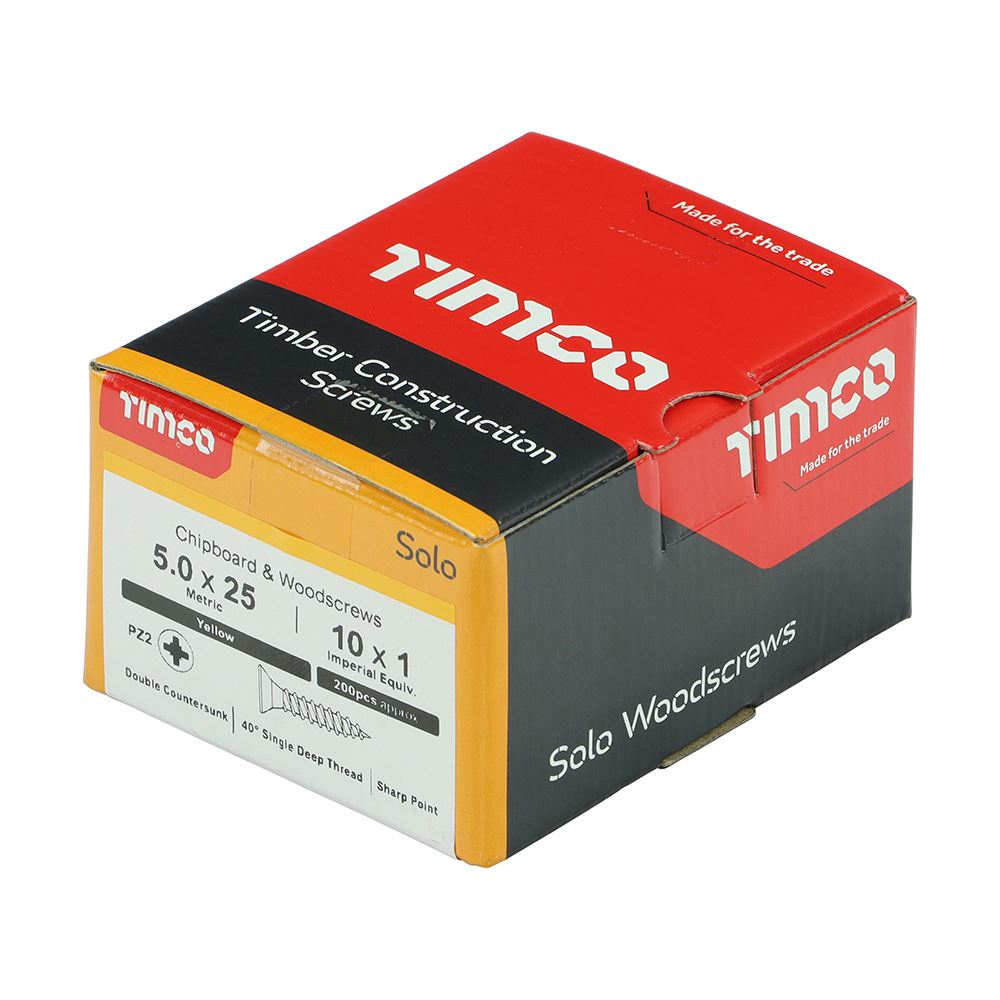 Timco - Solo Chipboard & Wood Screws - PZ - Double Countersunk. Various Sizes - Picture 108 of 178