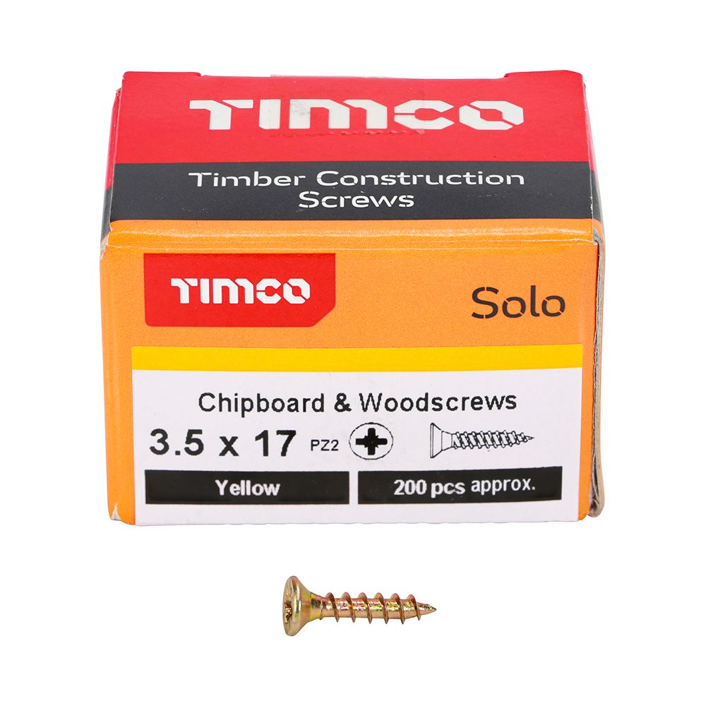 Timco - Solo Chipboard & Wood Screws - PZ - Double Countersunk. Various Sizes - Picture 28 of 178