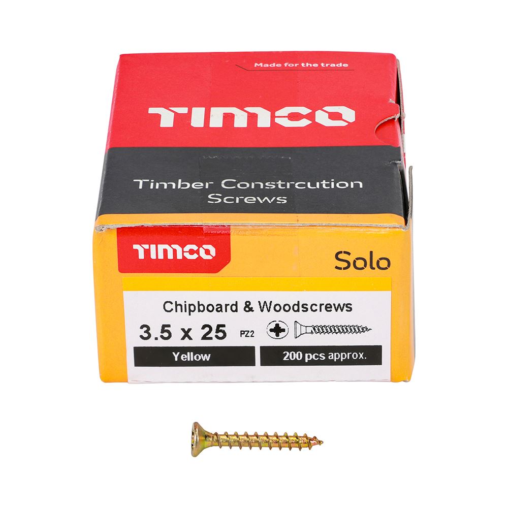 Timco - Solo Chipboard & Wood Screws - PZ - Double Countersunk. Various Sizes - Picture 34 of 178