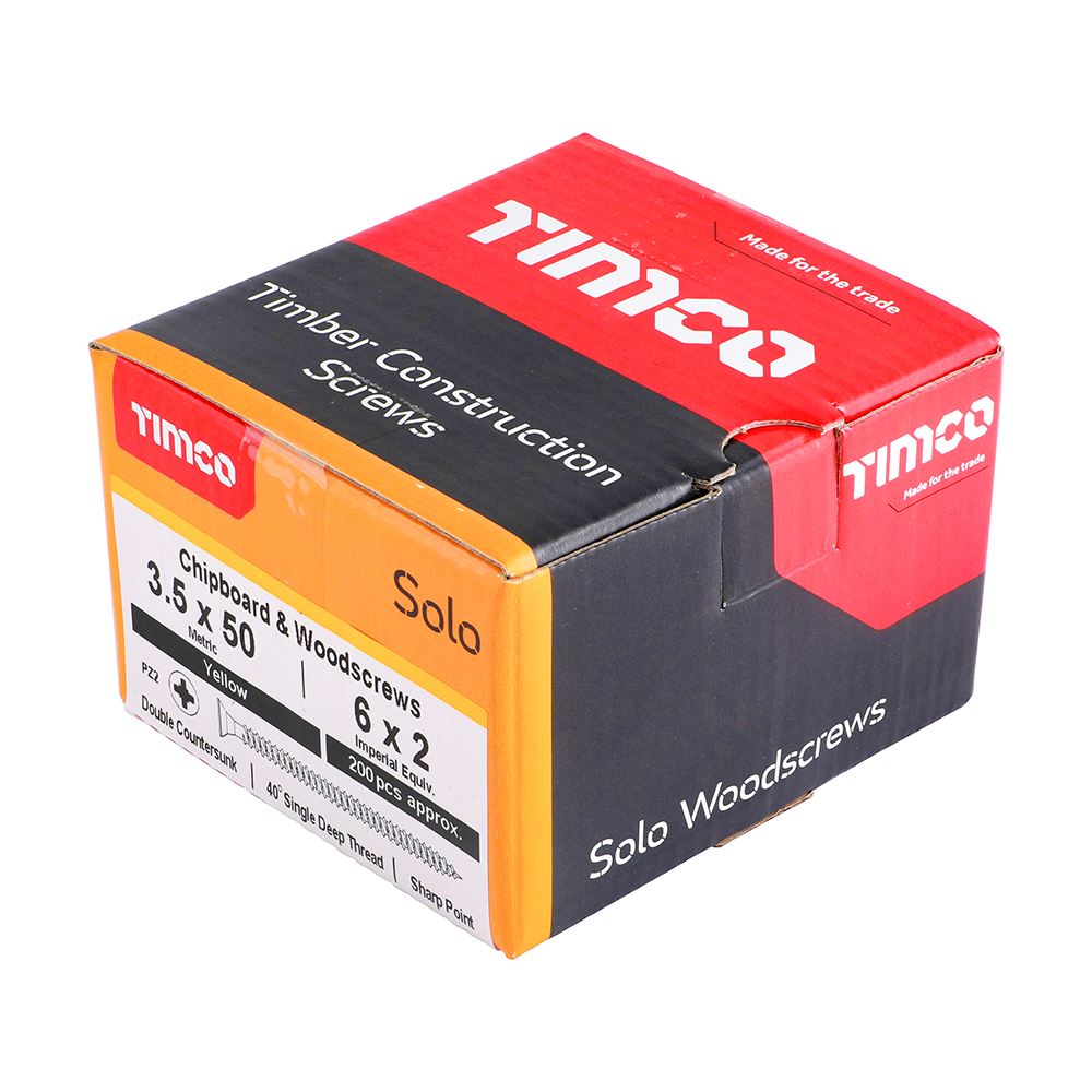 Timco - Solo Chipboard & Wood Screws - PZ - Double Countersunk. Various Sizes - Picture 45 of 178